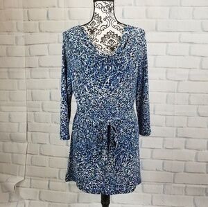 east 5th women's stretch knit top tie waist
